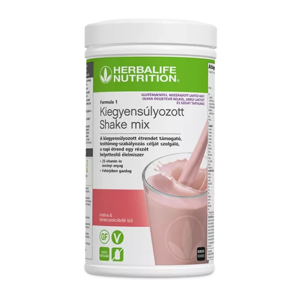 Formula 1 Kiegyensúlyozott shake mix Málna és fehércsokoládé