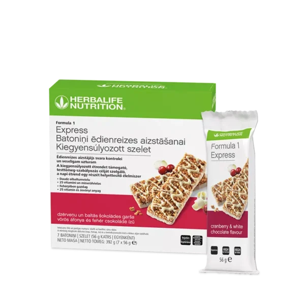 Formula 1 Express Kiegyensúlyozott szelet Vörös áfonya és fehér csokoládé