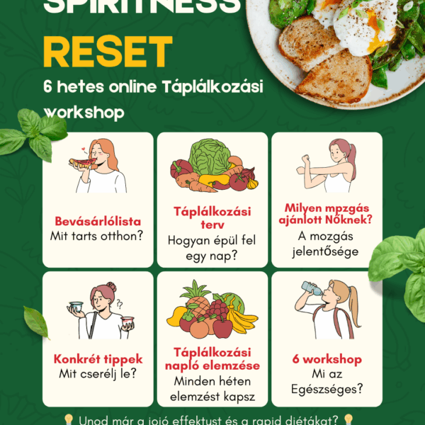 Spiritness RESET - 6 hetes táplálkozási program