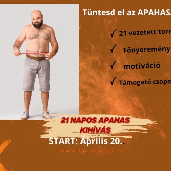 21 napos „APAHAS” kihívás április - férfiaknak