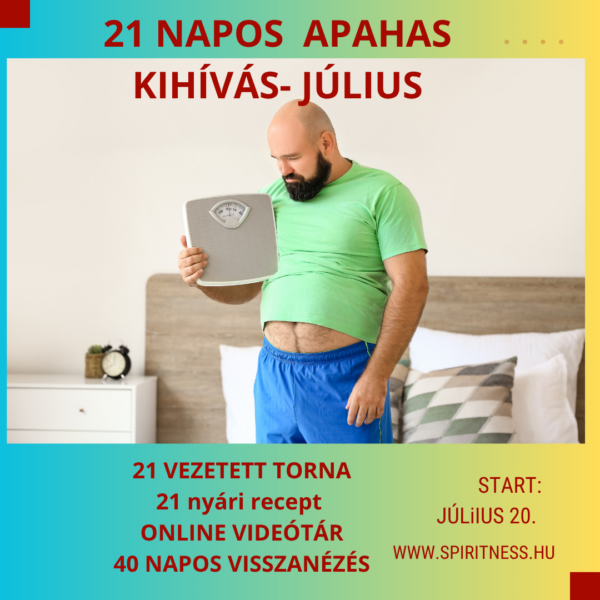 21 napos „APAHAS” kihívás július- férfiaknak