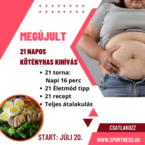 21 napos KÖTÉNYHAS KIHÍVÁS július - nőknek