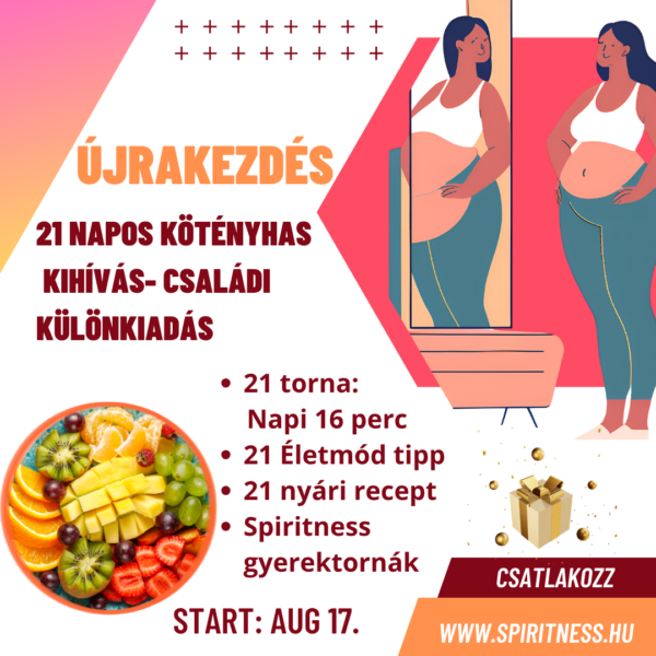 21 napos KÖTÉNYHAS KIHÍVÁS augusztus - nőknek