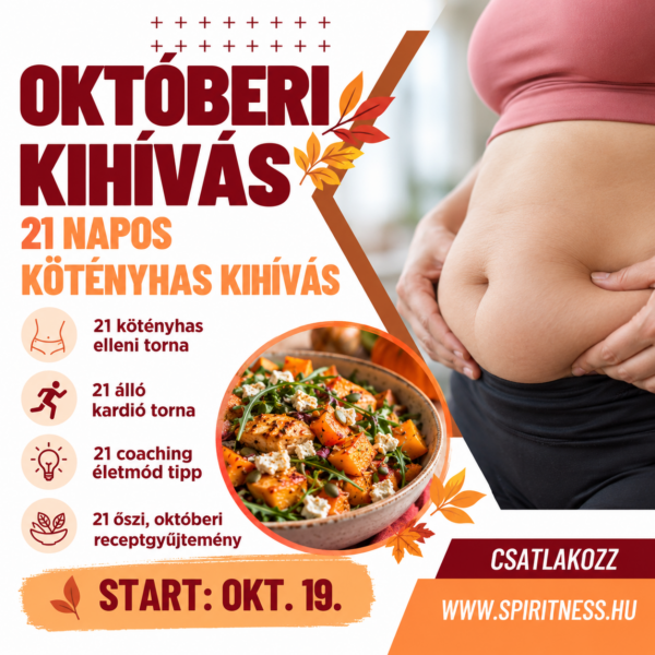 21 napos KÖTÉNYHAS KIHÍVÁS október – nőknek