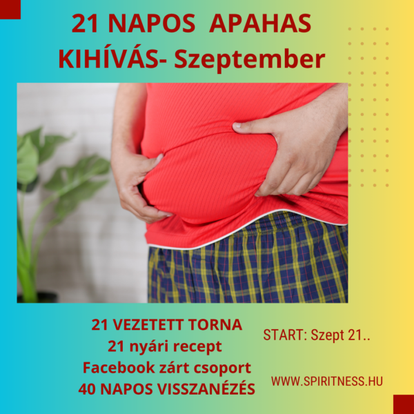 21 napos „APAHAS” kihívás 2026. szeptember - férfiaknak